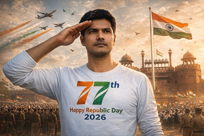 Republic Day T-shirt print Prompt